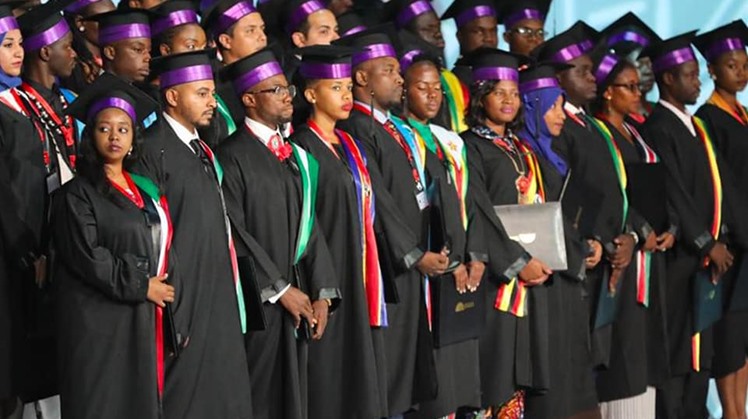 President Abdel Fatah al-Sisi honored Wednesday July 2019 a number of African young people in the second session of the seventh edition of the National Youth Conference
