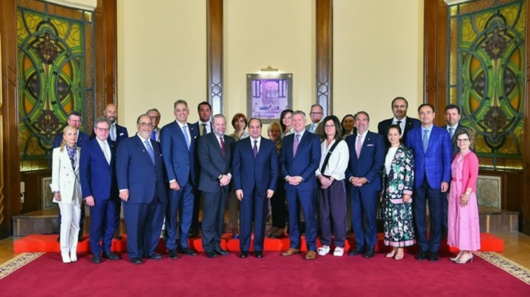 President Abdel Fatah al-Sisi received on Tuesday a delegation of the Centre for Israel and Jewish Affairs in Canda (CIJA).