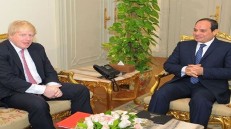 In the sideline of the current United Nation General Assembly held in New York, Egypt's President Abdel Fatah al Sisi voiced his appreciation for the fruitful dialogue he had with the British Prime Minister Boris Johnson said presidency spokesperson Bassa