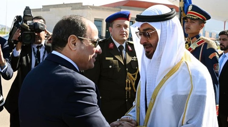 Egypt's President Abdel Fattah al-Sisi, along with Abu Dhabi Crown Prince Mohamed bin Zayed have both arrived in South Sinai’s Sharm El-Sheikh to attend the opening of the camel racing.

