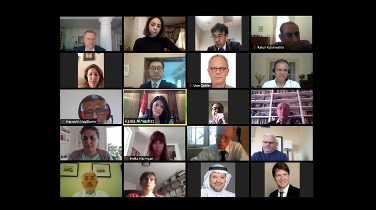 In a videoconference meeting, the Minister of International Cooperation discussed with Development Partners advancing mutual cooperation and mobilizing funds for combating novel coronavirus 

