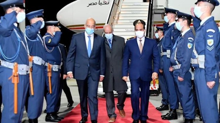 Egypt's President Abdel Fatah al-Sisi received on Wednesday the highest Medal of Honor in Greece by counterpart Katerina Sakellaropoulou.