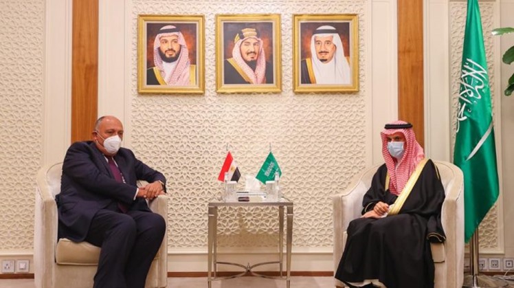 Egypt's FM and his Saudi counterpart, Bin Farhan discuss ties, growing challenges in region 