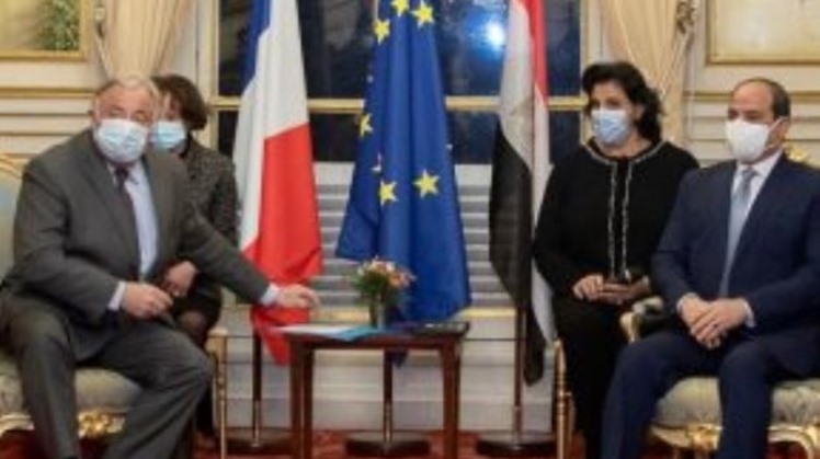 Egypt's President Abdel Fattah al- Sisi reviewed on Tuesday with President of French Senate Gerard Larcher means of boosting bilateral cooperation in the coming period