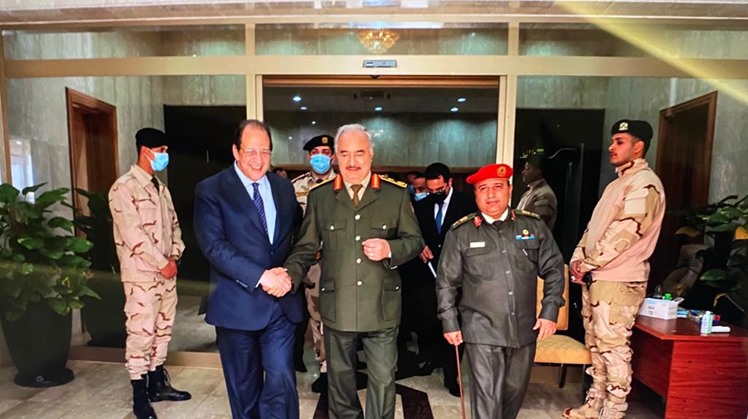 Egypt’s intelligence chief holds meeting with Haftar, Aguila Saleh in Benghazi