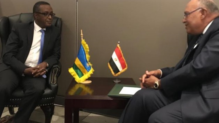 Egypt’s FM Sameh Shoukry meets Indian, Rwandan counterparts on the sidelines of UNGA 76