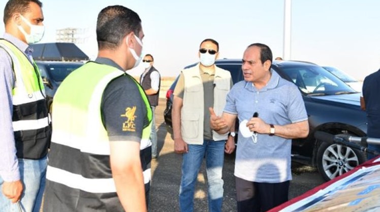 Sisi attends opening of development projects in Sinai
