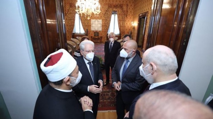 Italian President receives Egypt’s Grand Imam, hails Tayyeb - Pope Francis meetings