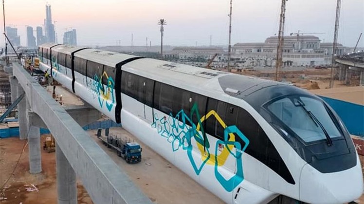 Egypt installs first monorail in the New Administrative Capital