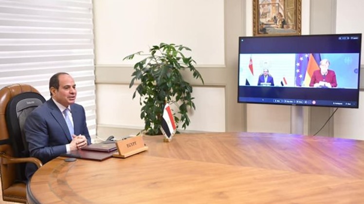 Germany keen to enhance consultation with Egypt to revive peace talks, resolve Palestinian cause: Merkel tells Sisi