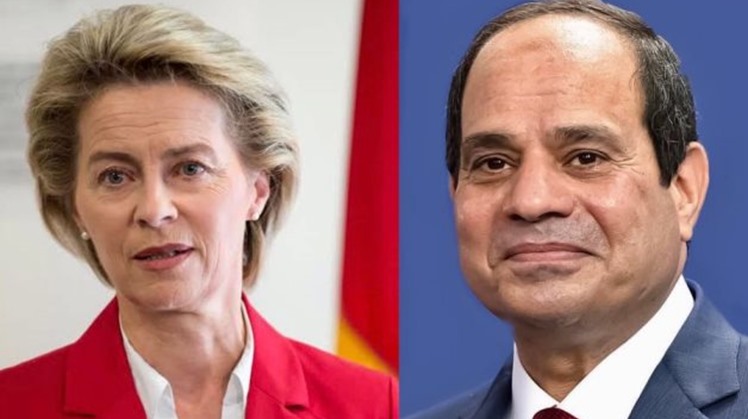 European Commission president, Egypt's Sisi discuss fallout of Ukrainian crisis