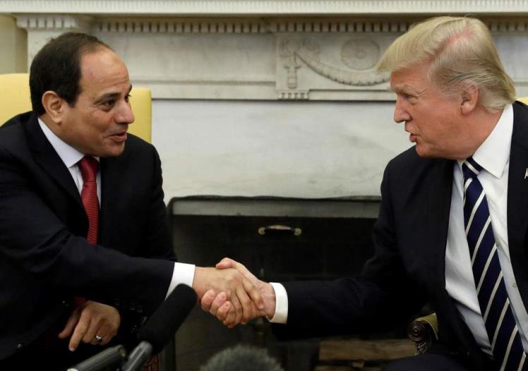 FILE - Sisi meets with Trump