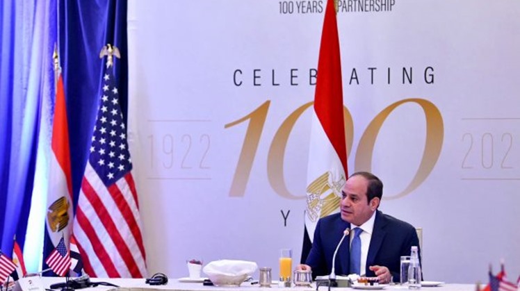  Egypt’s President Abdel Fattah al Sisi affirmed Egypt's firm stand on protecting its water security under a legal binding deal regulating the filling and operation of The Grand Ethiopian Renaissance Dam (GERD), highlighting that Egypt depends on the Nile