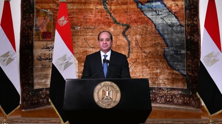 The Egyptian President Abdel Fattah El Sisi