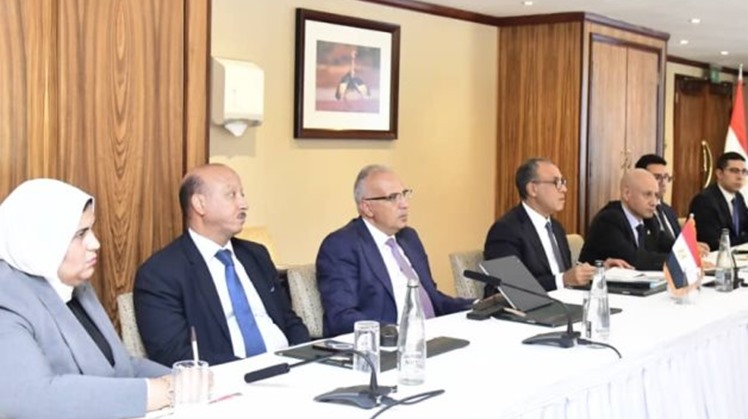 Foreign Minister Badr bdelatty and the Egyptian Minister of Water Resources and Irrigation Hani Sweilam in Uganda on August 4, 2025