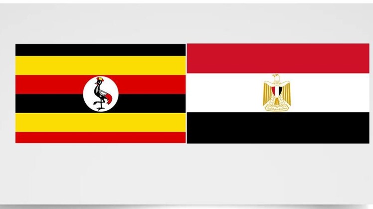 Egyptian (R) and Ugandan (L) Flags