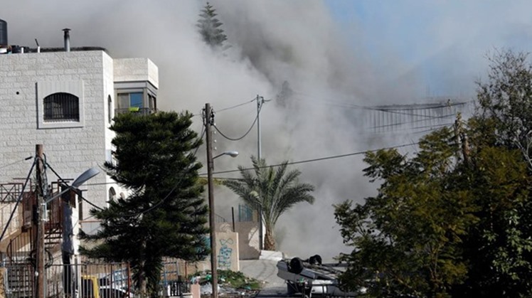 Israeli bombing in Ramallah