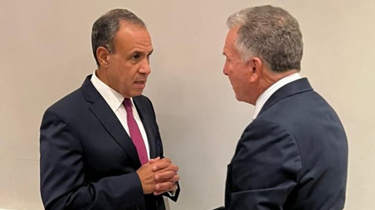 Egyptian Foreign Minister Badr Abdelatty meets US Special Envoy for the Middle East Steve Witkoff on the sidelines of UNGA 80 in New York, 24 Sept. 2025 – Egypt’s MFA