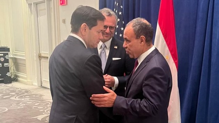 Egypt’s Minister of Foreign Affairs, Badr Abdelatty and U.S. Secretary of State Marco Rubio 