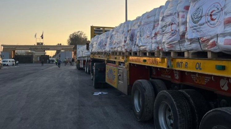 Egypt Delivers 43rd humanitarian aid convoy to besieged Gaza Strip