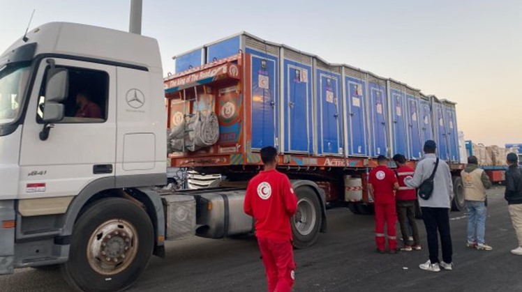 Egypt Delivers 59th humanitarian aid convoy to Gaza 
